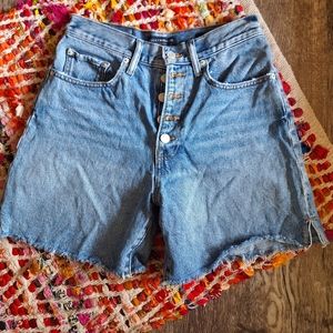 Lucky Brand distressed Traveler Shorts size 4 100% cotton